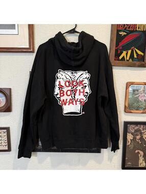 Giordana x Knowlita RARE Sold Out Italian Racing Designer Black Hoodie Sz Large